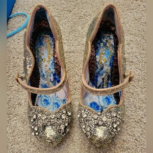 Irregular Choice - Shimmer Gold Heels US Size 5/ 5.5 - EU Size 35